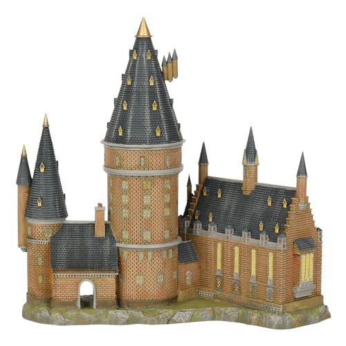 Image of Department56 Harry Potter Village Hogwarts Hall and Tower Lit Building, 13.07 inch, Multicolor