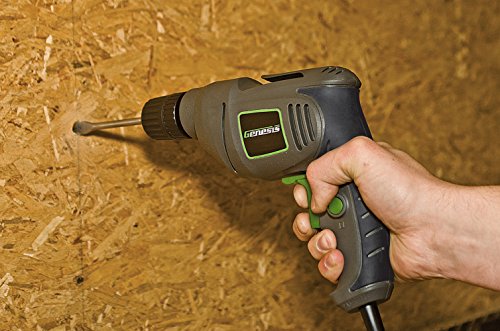 Genesis GD38B 4.2 Amp Corded Drill Variable Speed Reversible Electric With 3/8-Inch Keyless Chuck thumb #2