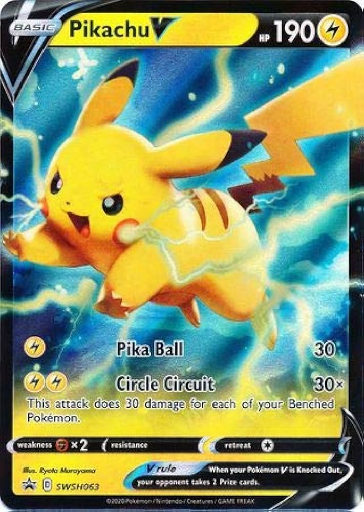Amazon.com: Pikachu V - SWSH063 - SWSH Black Star Promos
