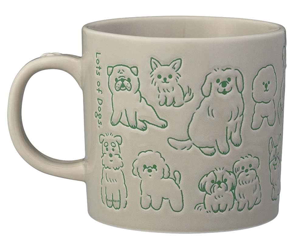 デコレコーポレーション まみれ マグ イヌまみれ サイズ：約W8.7 D12 H8.2 MG-29934 - 3