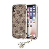 funda iphone x guess Guess original charms hard case for iphone x - brown