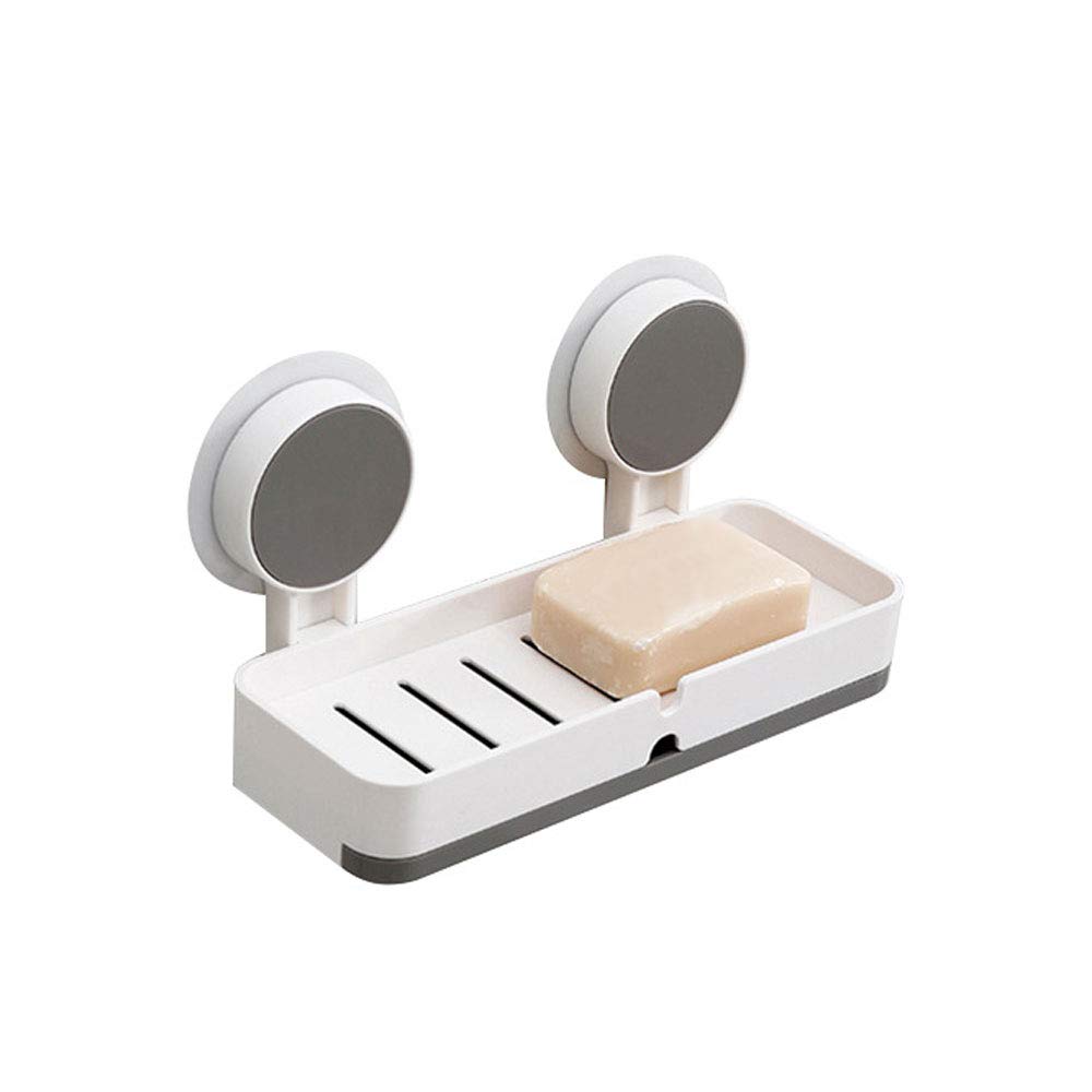 Portasapone, portasapone drenante, Salvasapone a forma di foglia, Supporto per doccia, portasapone, vassoio autodrenante, non perforato, prolunga la durata del sapone, per doccia, bagno, lavello della