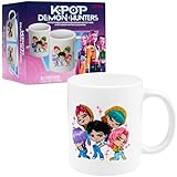 KPop Demon Hunters Saja Boys Tazas Originales 315ml, Taza Ceramica de Café o Té, Guerreras Kpop Regalos para Fans (Blanco Chicos Saja)