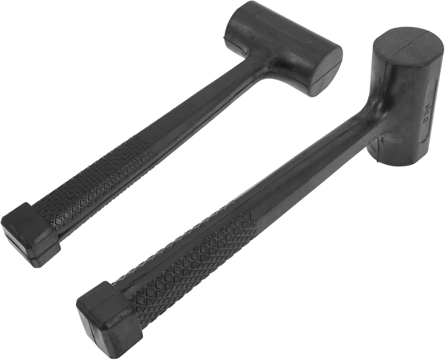 jojofuny 2pcs Non-slip Flooring Installation Hammers Shock-resistant Rubber Mallets for Tile Wood and Marble Work Durable Design with Steel Head for Safe Use