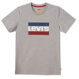  Levi\'s kids Nn10047 Short Sleeve tee-Shirt Camiseta, Gris (China Grey 20), 10 años (Talla del Fabricante: 10Y) para Niños