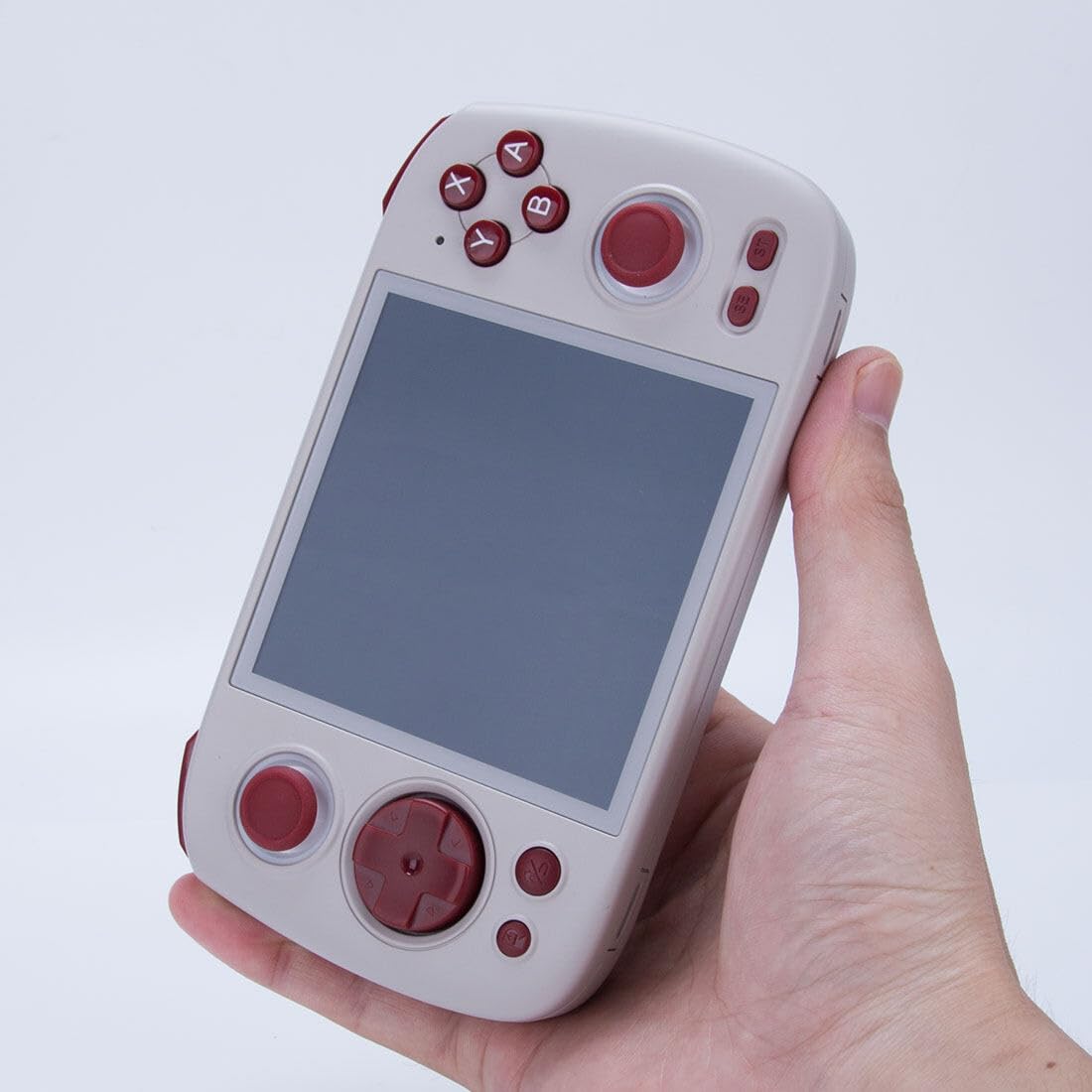 Console di gioco portatile RG Cube Scheda 256G con 8000+Giochi,, Schermo IPS da 4,9 pollici Android Arcade Unisoc T820 Processore Console di gioco arcade, 8+128G Lettore di videogiochi