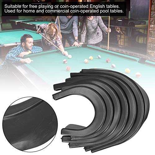 Yuecoom 6 Pcs Billiard Table Liners,Plastic Pool Table Pocket Liners Replacement, 4 Corner Liners 2 Sides Liners,Billiard Accessory