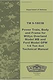  TM 9-1803B Power Train, Body, and Frame for Willys Overland Model MB and Ford Model GPW ¼ Ton 4x4 Technical Manual
