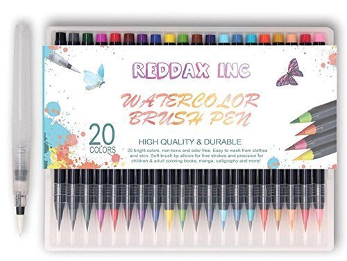 Watercolor Brush pens - 20 Colors