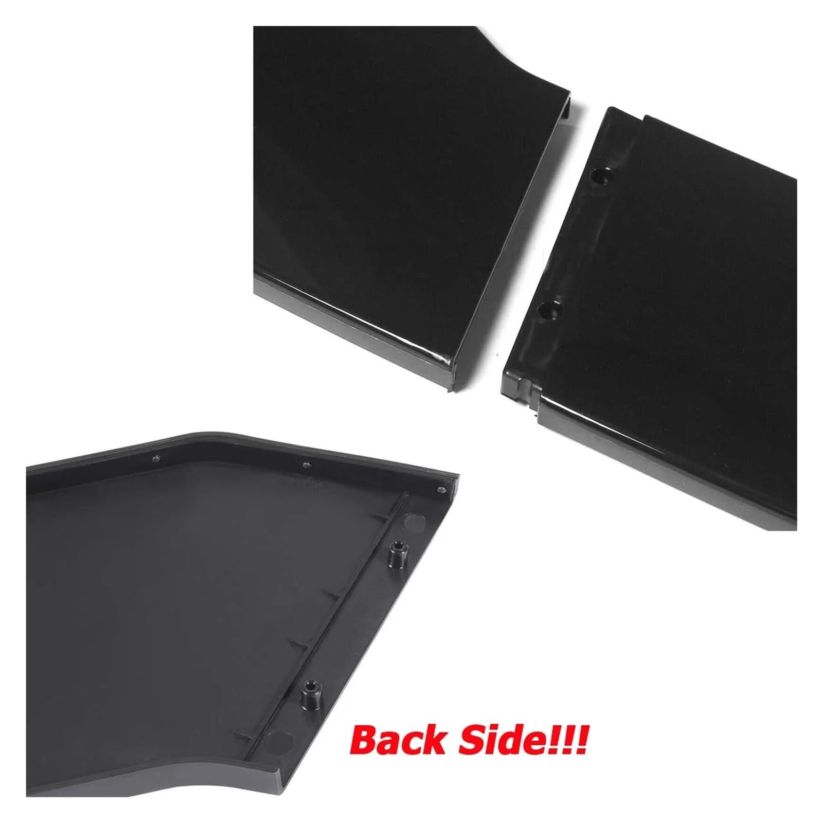 Przedni zderzak kompatybilny z Audi A3 A4 A5 A6 A7 A8 TT RS RS3 RS4 RS5 RS6 Q3 Q5 Q7 akcesoria samochodowe, 3 szt./zestaw uniwersalny rozdzielacz warg(Black)