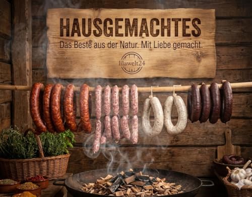 Schweinedarm Kaliber 28/30 mm, 15 Meter – Naturdarm für Bratwurst, Bockwurst, Grillwurst, Knacker & Roster, essbar und rauchdurchlässig
