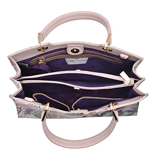 Anuschka Women's Original Hand-Painted Leather Medium Satchel4