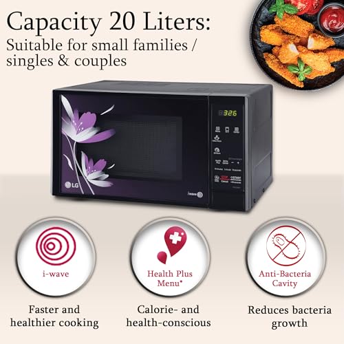 Image of LG 20 L Grill Microwave Oven (MH2044BP, Black)