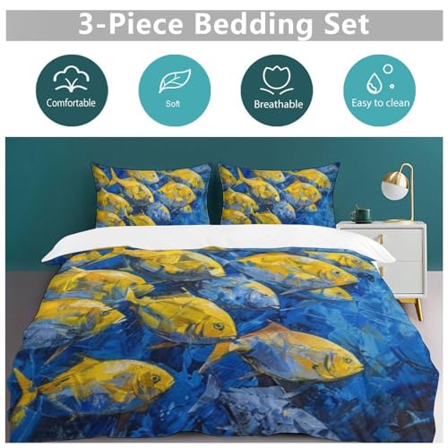 Ropa de cama de espina de pescado 135 x 200 cm, funda nórdica con cremallera de microfibra suave 7