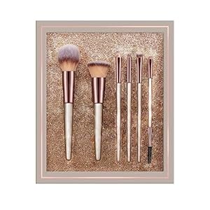 Makeup Brushes 6 Pcs Soft Bristle Makeup Brushes for foundation, powder, cream, contour, blush brush makeup tool kit