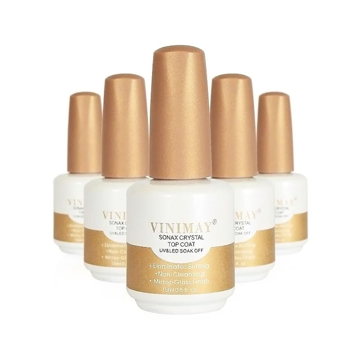 Professional Sonax Crystal Top Coat UV/LED Soak Off Gel Polish 15ml