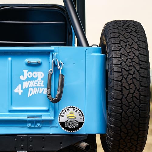 YAROMO Ducking Drawstring Duck Bag with Duck Rated Car Emblem Duck Ducking Tags Rubber Bands - Great Gift for Jeep SUV Wrangler Vehicles Trucks RV- 15.7" x 11.8"2