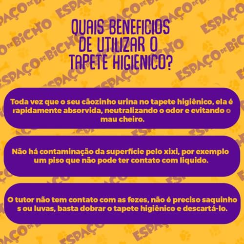 Tapete Higiênico Ultra Espaço De Bicho 30un 80x60cm Lavanda