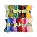 Produktbild htovila Rainbow Embroidery Floss 100 Colors Embroidery Kit 8m Length 6 Individual Strands Cross Stitch Thread Friendship Bracelet String Crafting String