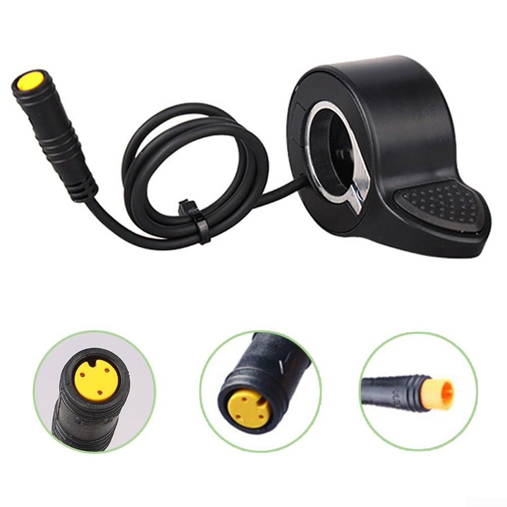 Acceleratore a pollice, manopola di controllo della velocità delle dita, acceleratore a pollice per bici elettrica da 36/48 V, compatibile con motore per Bafang BBS01 02 HD per M600 M400 G340