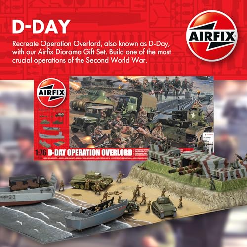 Airfix D-Day Operation Overlord 1:76 WWII Military Diorarama Plastic Model Kit Set A50162A, Multicolor - Image 3
