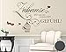 Produktbild Klebefieber Wandtattoo Zuhause ist Ein Gefühl B x H: 60cm x 37cm Farbe: Dunkelgrau