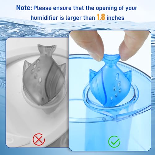 image for Funmit 12 Pack Universal Humidifier Cleaner Fish Compatible with Almos