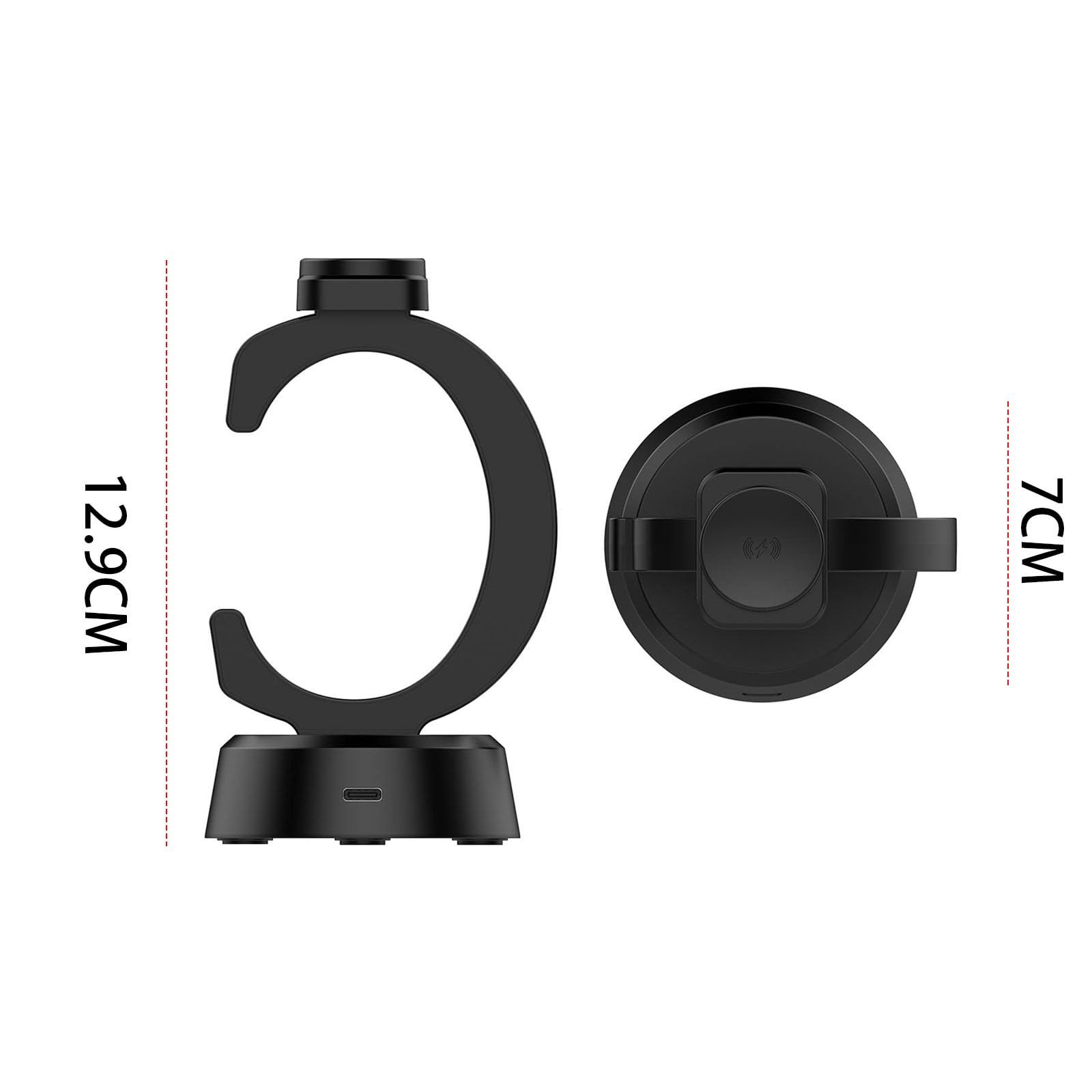 Support de Charge 5 Pièces pour Smsung Galaxy Watch 8/8 Classic/Ultra 2025/7, Station de Recharge de Remplacement, Support de Chargement sans Fil Magnétique