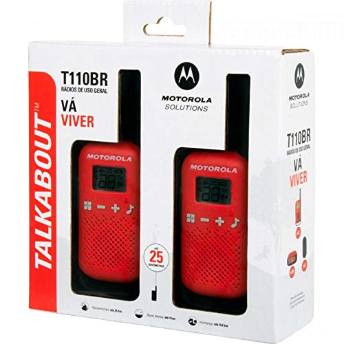 Rádio Comunicador Talkabout 25km T110BR Vermelho MOTOROLA