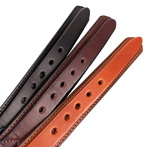Men's English Bridle Leather Ranger Belt - 1 1/4" Taper to 3/4"4