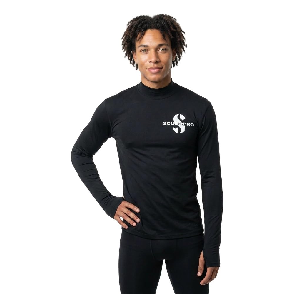 SCUBAPRO Swim Rash Guard Herren Langarm Slim Fit UV-Shirt