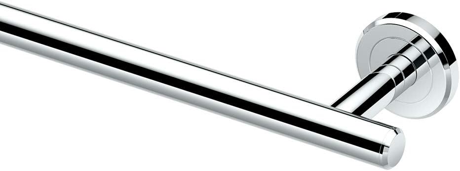 Gatco 4240A Latitude II 30-Inch Towel Bar, Wall Mounted Bathroom Towel Holder, Chrome, 32.63" Total Length
