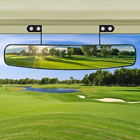 BETOOLL 16.5" Wide Rear View Convex Golf Cart Mirror for EZ Go, Club Car, Yamaha Cover