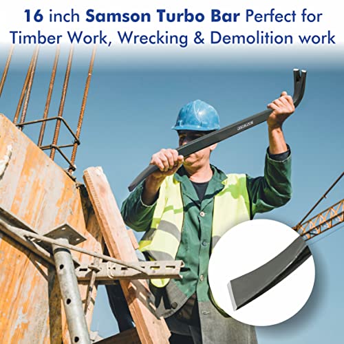 BOLTWORK 4 Pc Multi-Purpose Bar Set, 24 Inch Wrecking Bar, 16 Inch Samson Bar, 10 Inch Nail Puller & Chisel Scraper, 15 Inch Utility Bar, Heavy Duty, Hardened & Tempered 7 BOLTWORK 4 Pc Multi-Purpose Bar Set, 24 Inch Wrecking Bar, 16 Inch Samson Bar, 10 Inch Nail Puller & Chisel Scraper, 15 Inch Utility Bar, Heavy Duty, Hardened & Tempered - Image 7