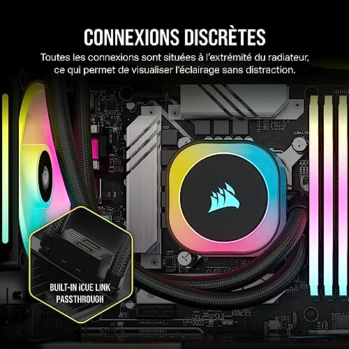 Corsair H115I Processeur Kit de refroidissement du liquide 14 cm Neuf - vue 9