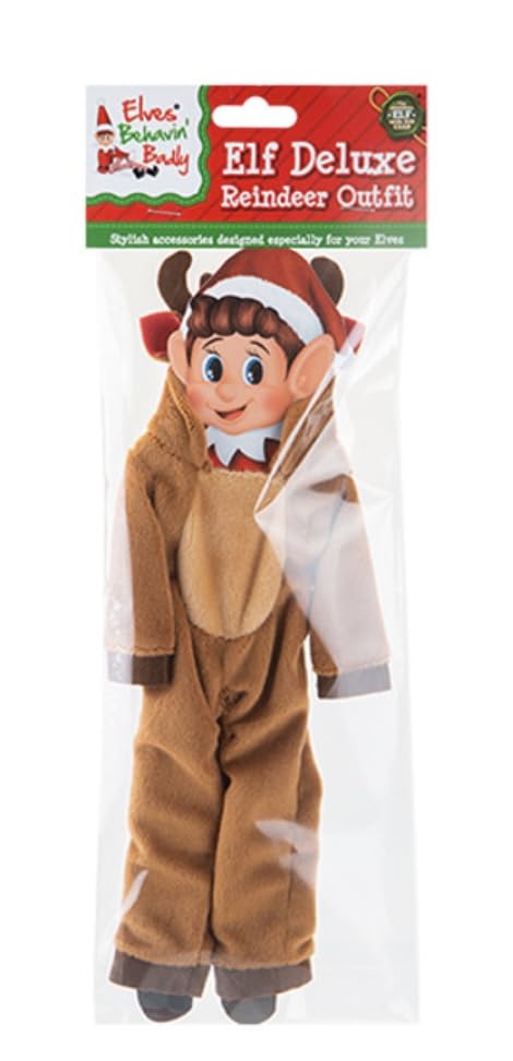 Love Balloons Bedfordshire Naughty Elf Arrival Clothes - Reindeer Outfit