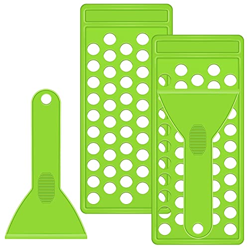2 Sets Lip Balm Filling Tray and Spatula Set Portable Chapstick Holder Lip Balm Containers Lip Gloss Making Kit Capsule Lipstick Filler (Green)