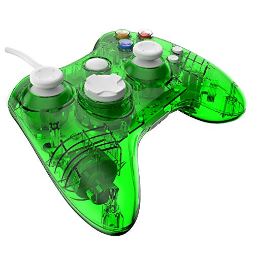 Wired 360 Controller Dual Vibrator Wired Gamepad Gaming Joypad, Green - Pawhits #TOP7