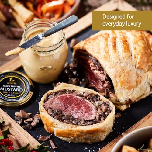 Image of TruffleHunter, Black Truffle Mustard & Mayonnaise Duo - 2 x 6.34 Oz | Black Truffle Condiments, Rich & Creamy Mayo, Mild Mustard, Gourmet Flavor, Ideal for Burgers, Fish & Dressings