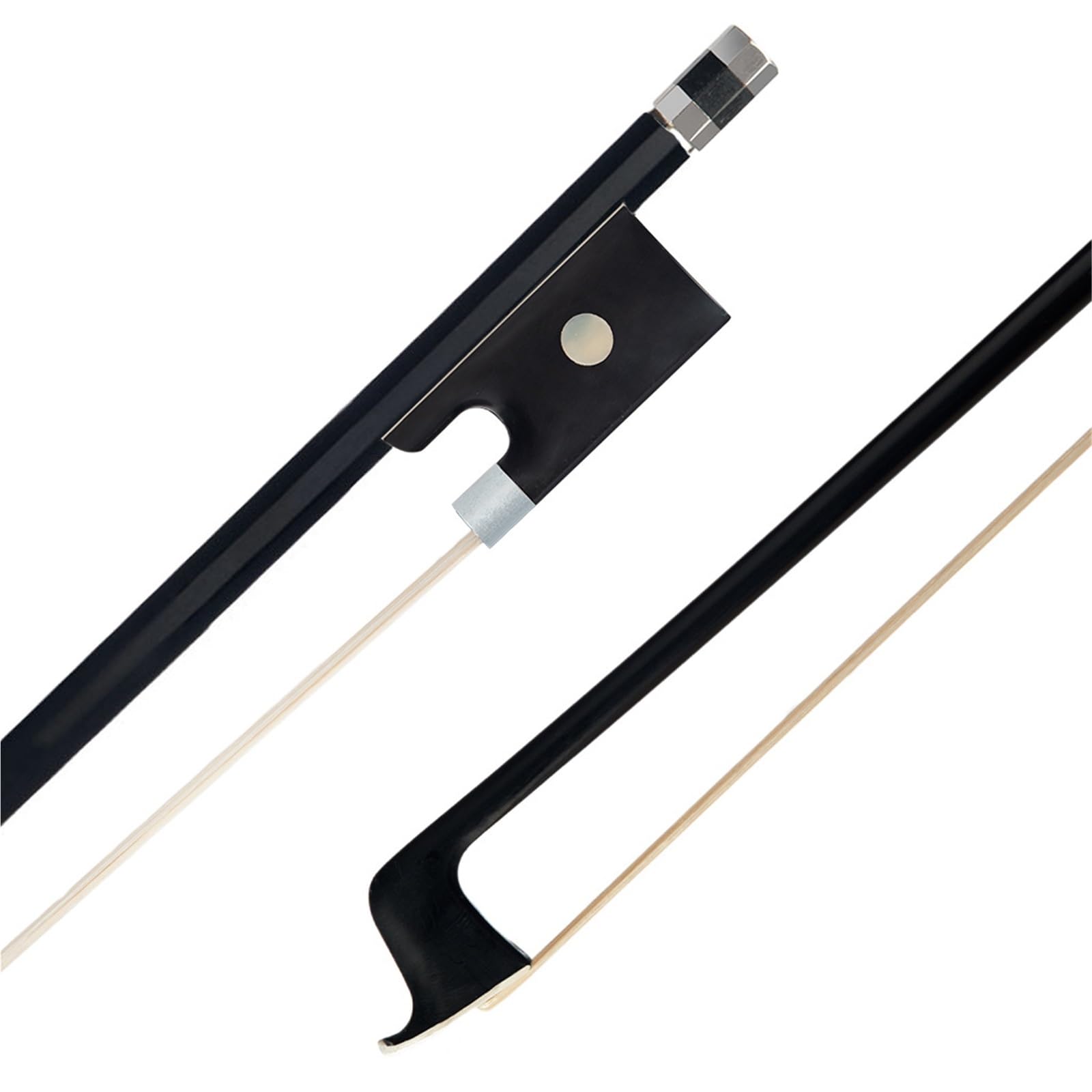 Arco Profesional De Violín Arco De Violín Fibra Carbono Crin 4/4 3/4 Accesorio Para Instrumentos Musicales Profesionales Tamaño Completo(3/4)