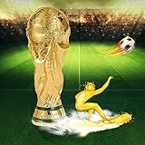 ⚽【Material Premium】: este trofeo conmemorativo está hecho de un proceso de resina natural, además de material chapado en oro de alta pureza.Respetuoso con el medio ambiente y duradero, seguro, no tóxico, inodoro, resistente al desgaste, textura fina y clara.(El interior de este producto es hueco)