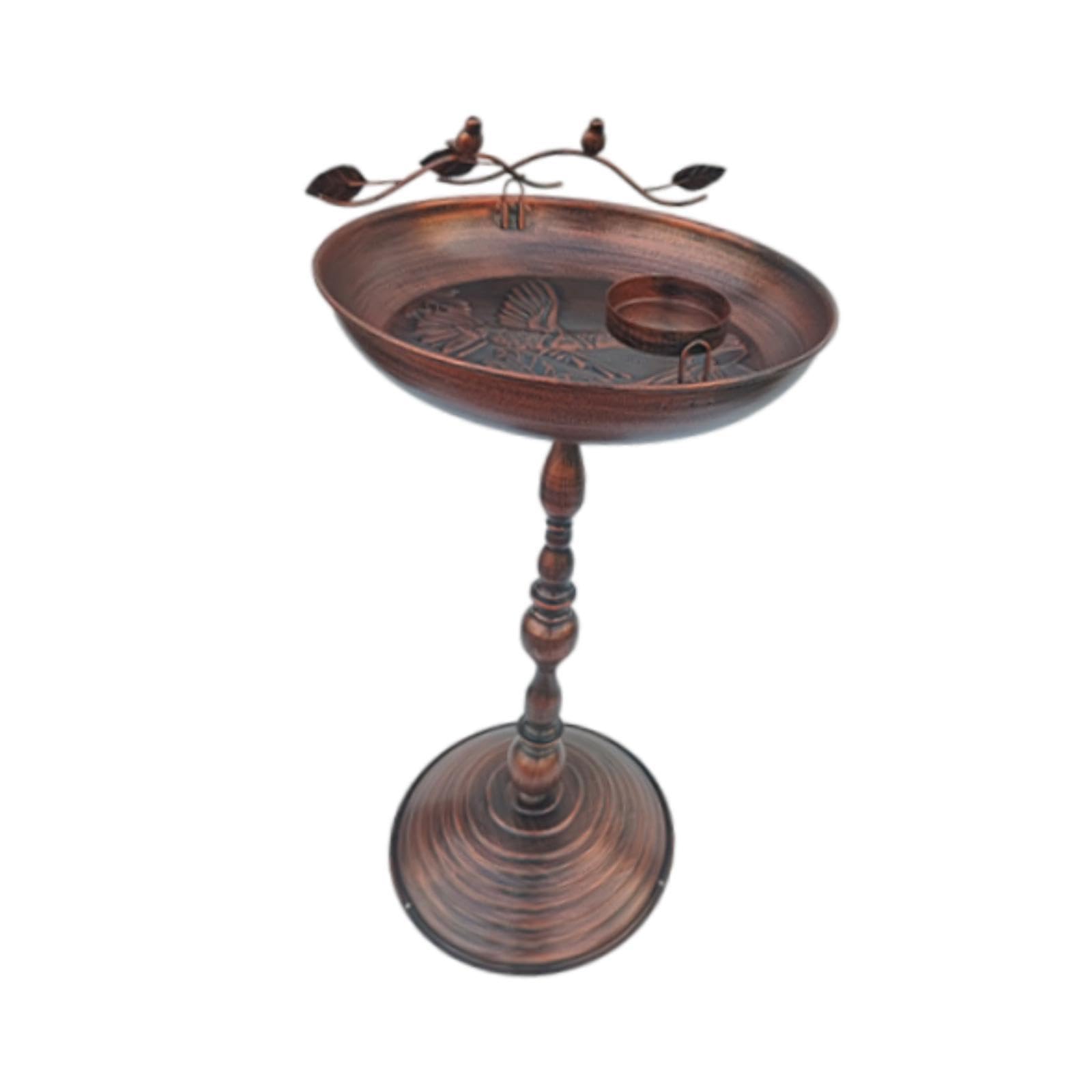 Qianly Outdoor Metall Vogel Vogelhäuschen für Den Gartengebrauch, Große Kapazität für Vogelliebhaber, Bronze