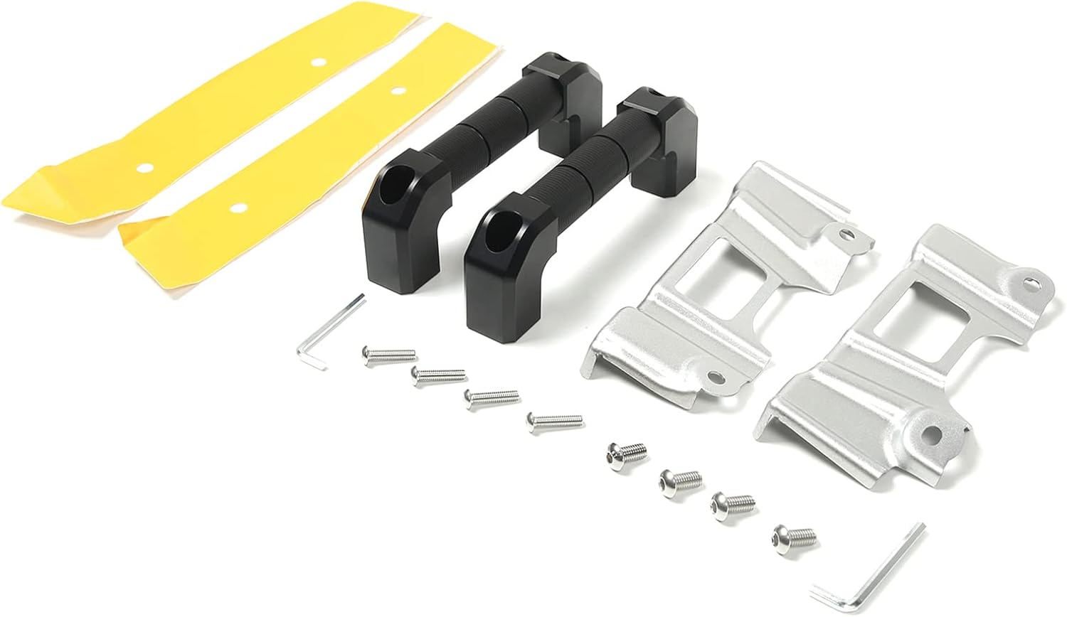 LLKUANG Car A-Pillar Grab Handle Replacement Parts Fit for Toyot@ FJ Cruiser 2007-2021,Aluminum Alloy Interior A-Pillar Side Grab Handle Replacement Kit-2PCS (Black)