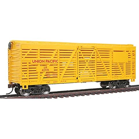 Walthers Trainline HO Scale Model 40' Stock Car with Metal Wheels Union Pacific Cover
