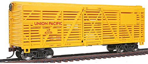 Walthers Trainline 40' Stock Car-Ready to Run-Union Pacific(R) 931-1680 HO Scale Model Railroad - Freight Model