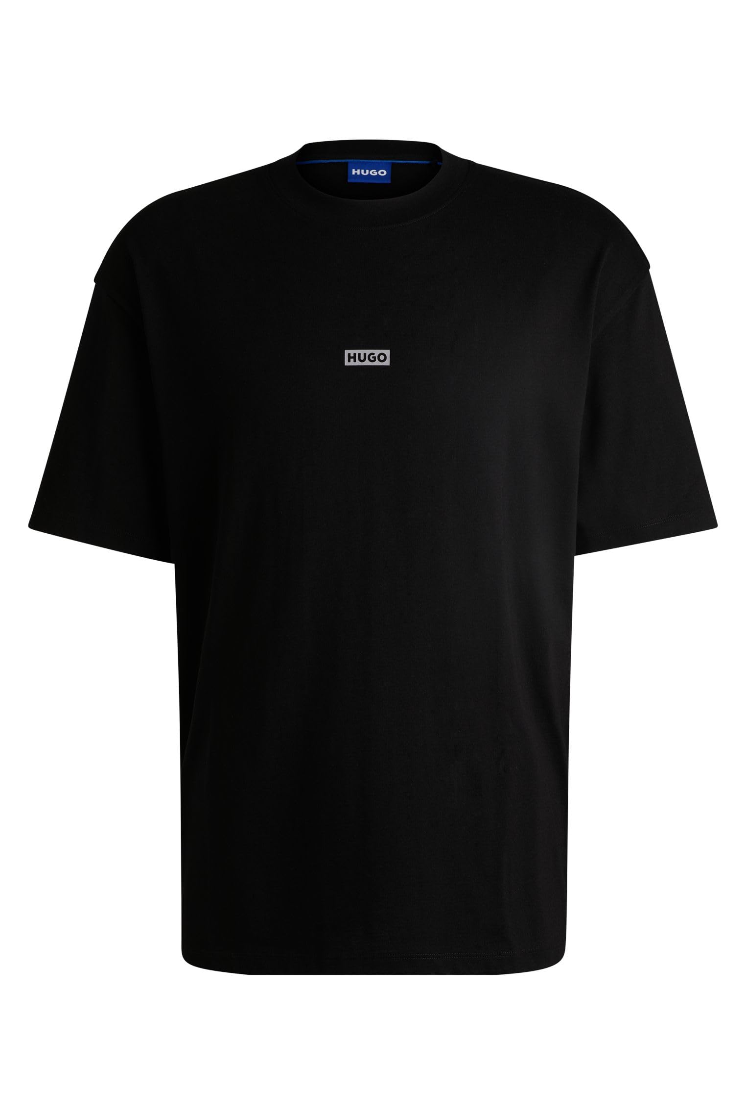 Hugo Mens HUGO Printed Logo Back T-Shirt with MCMXCIII text - Regular Fit - Black 002 - L