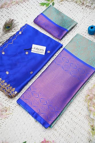 Image of Fabcartz South Indian Half and Half Saree For Women