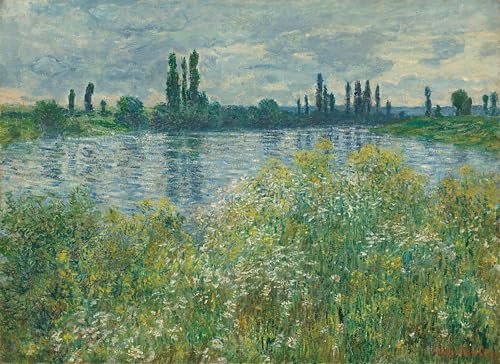 Impression d'art bords de Seine Vétheuil Monet grand poster 60x90