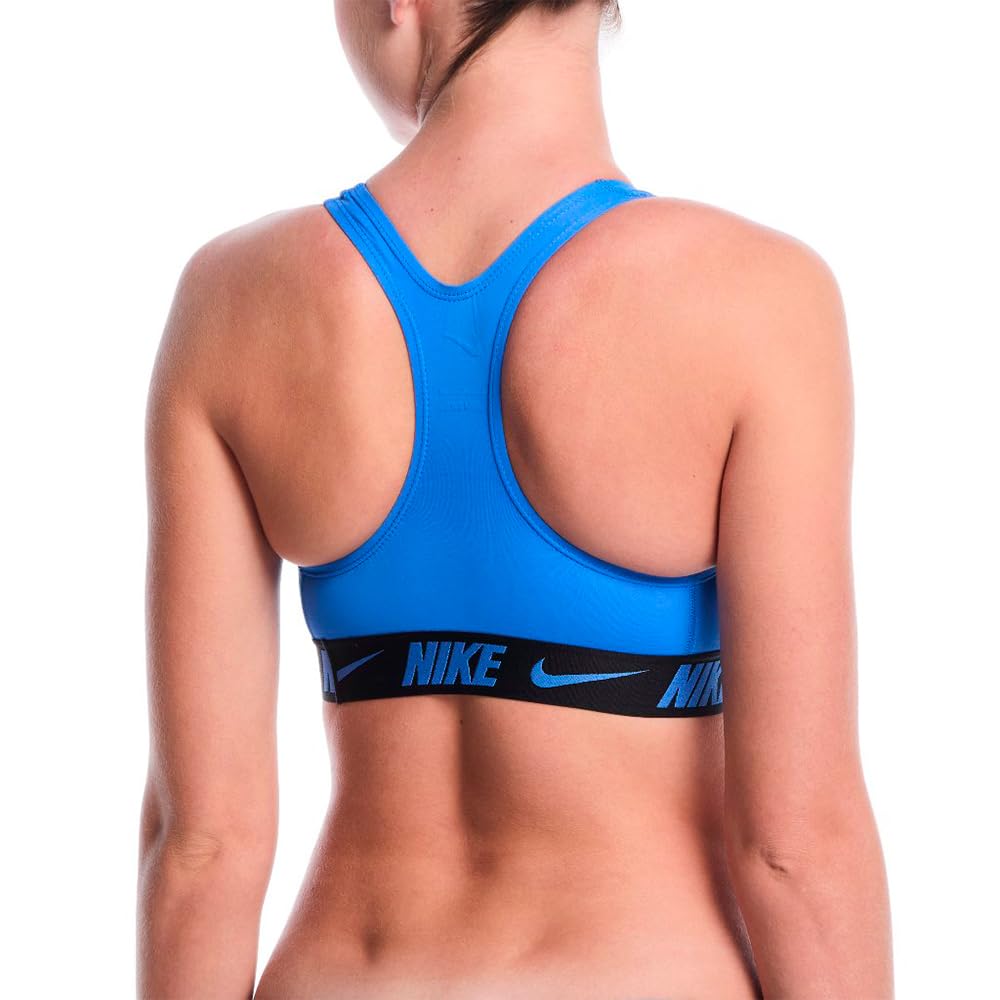 Nike Nike Swim Logo Tape Racerback Bikini Top Blue Crystal Swim Trunks Unisex - Adulto