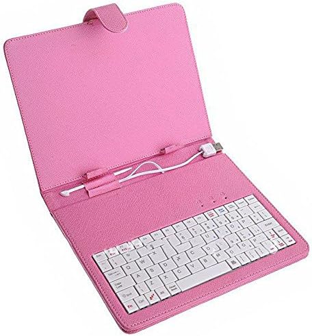 Nextbook 8" Pink Android Tablet Case with USB Keyboard for Nextbook 8 & Premium 8 SE